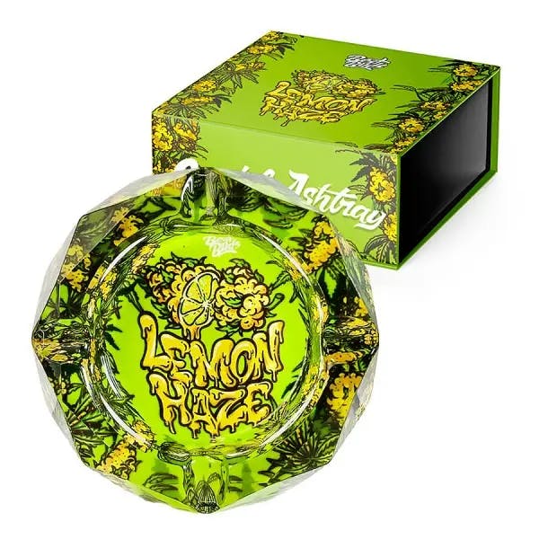 Crystal Ashtray with Giftbox - Lemon Haze