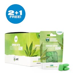  Cannabis Chewing Gum - Lime (Display 15x) - 2+1 free!