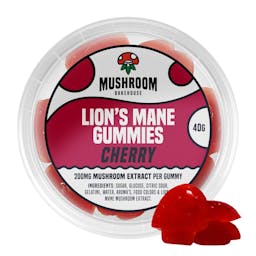 Lion's Mane Mushroom Gummies - Cherry