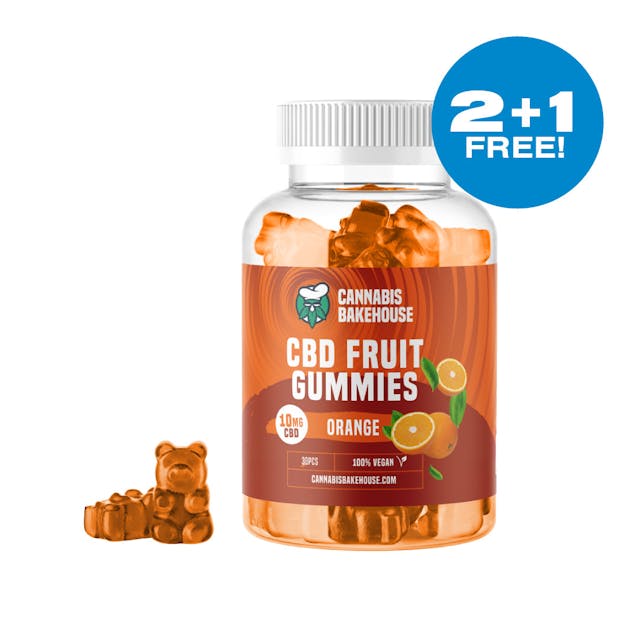 CBD Gummies Bears - Orange (30 pcs) 2+1 free!