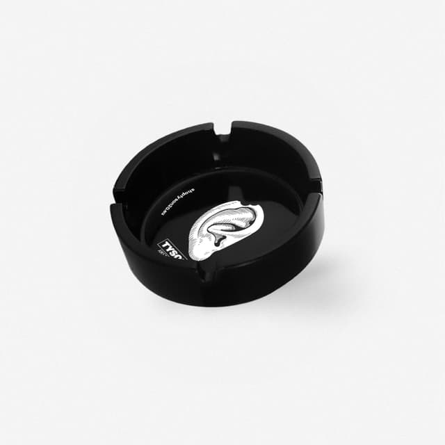 Ashtray - Black - Mike Bite – (Display 20x)