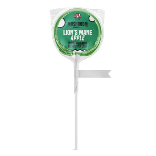 Lion's Mane Mushroom Lollipop - Apple