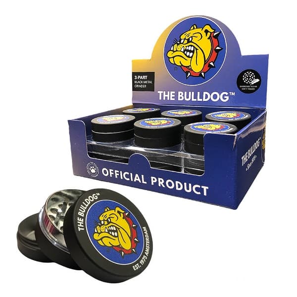 3 Part metal Grinder - Black (Display 12x)