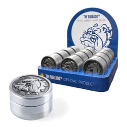 3 Part metal Grinder - Silver (Display 12x)