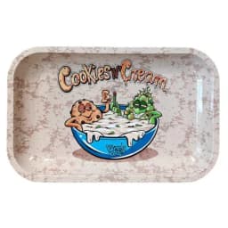 Cookies and Cream Metal Rolling Tray - Medium
