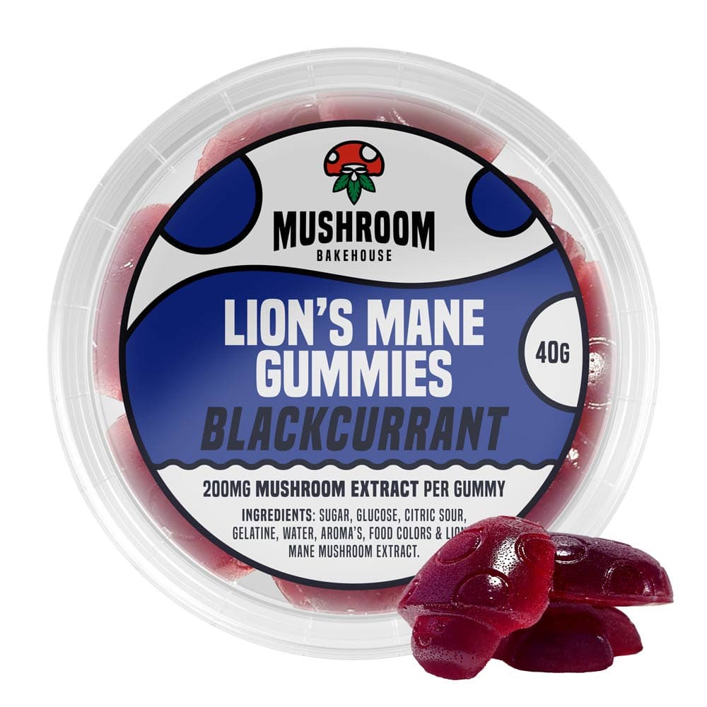 Lion's Mane Mushroom Gummies - Blackcurrant