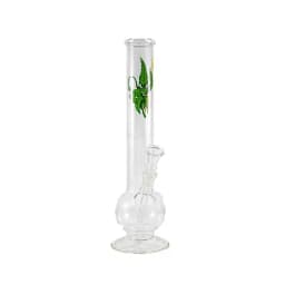 Glass Bong - Leaves (30 cm)