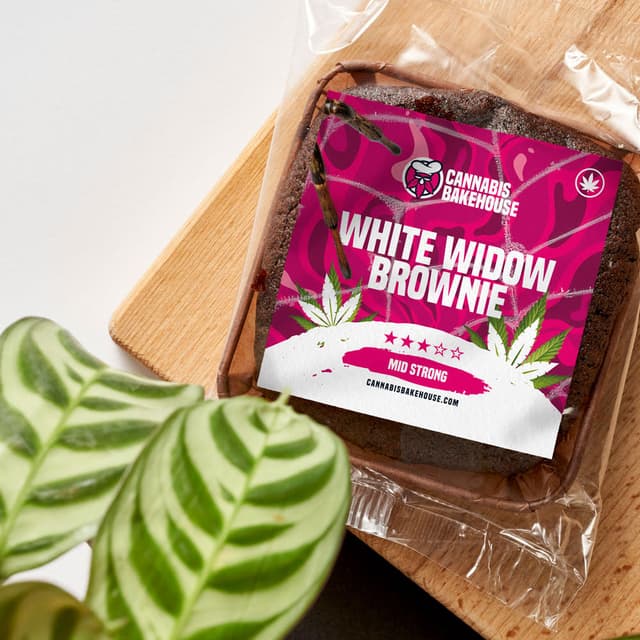 White Widow Cannabis Brownie