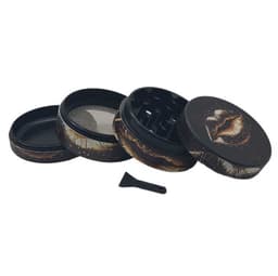 Aluminum Grinder Golden Lip 4-Piece - 55mm | Luxury Art