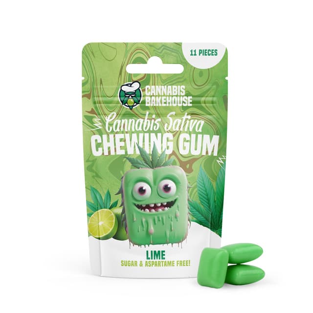 Cannabis Chewing Gum - Lime (Display 15x)