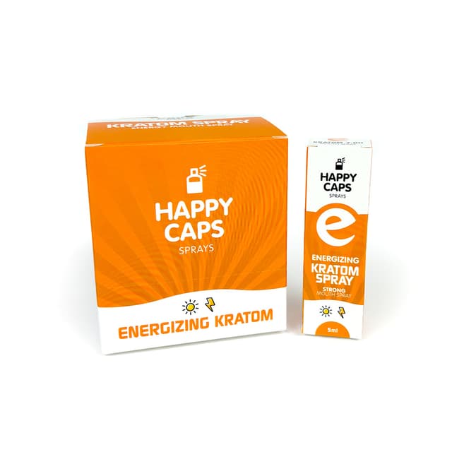Kratom Energizing Mouth Spray (5ml) – Energy Flavor (Display 9x)