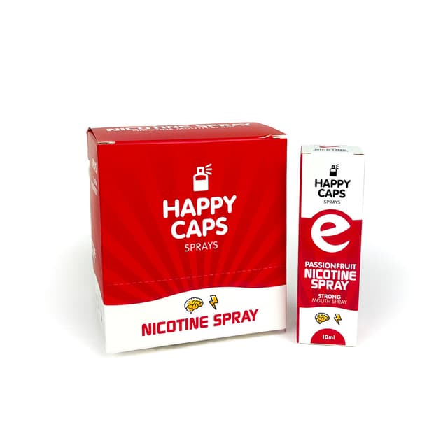 Nicotine Mouth Spray (10ml) – Passionfruit Flavor (Display 9x)