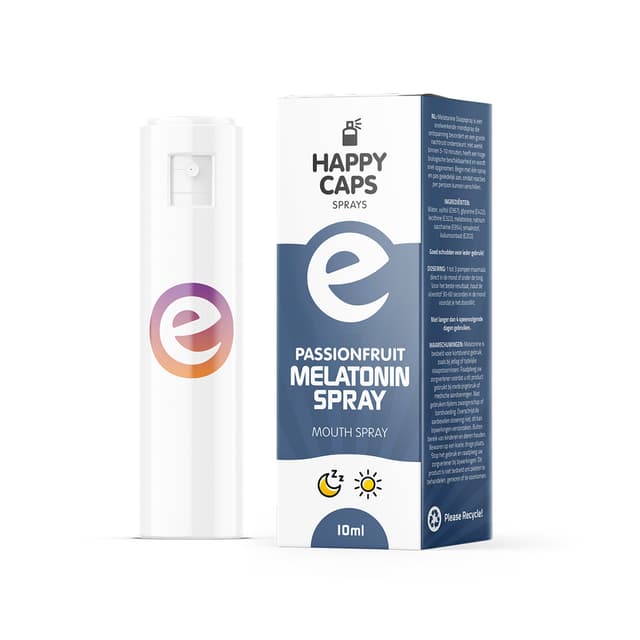 Melatonin Mouth Spray (10ml) – Passionfruit Flavor (Display 9x)