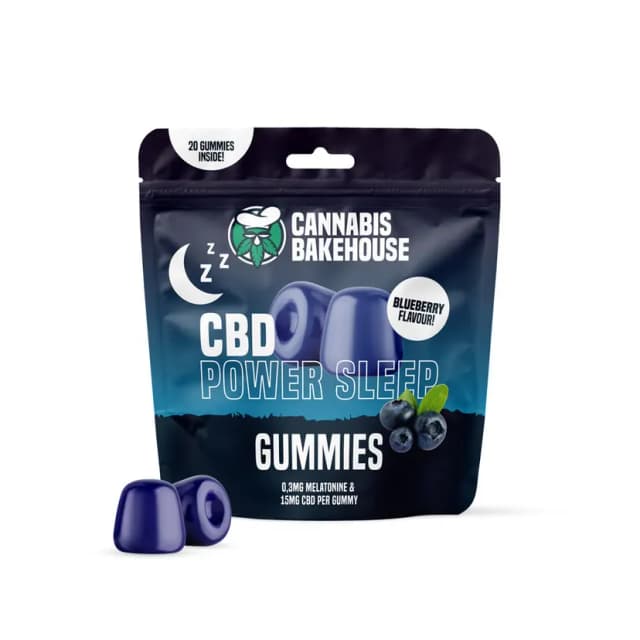 CBD Power Sleep Gummies - Blueberry 20 pcs 58g (Display 10x)
