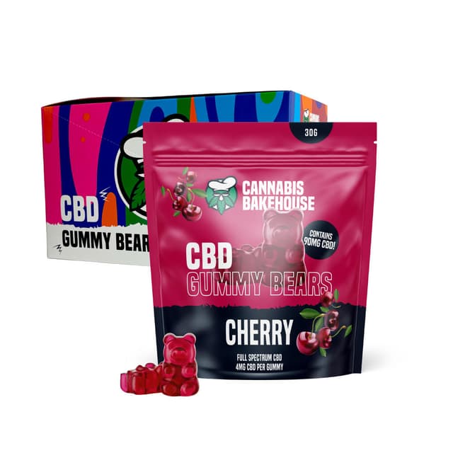 CBD Gummies | Bears - Cherry (Display 10x)