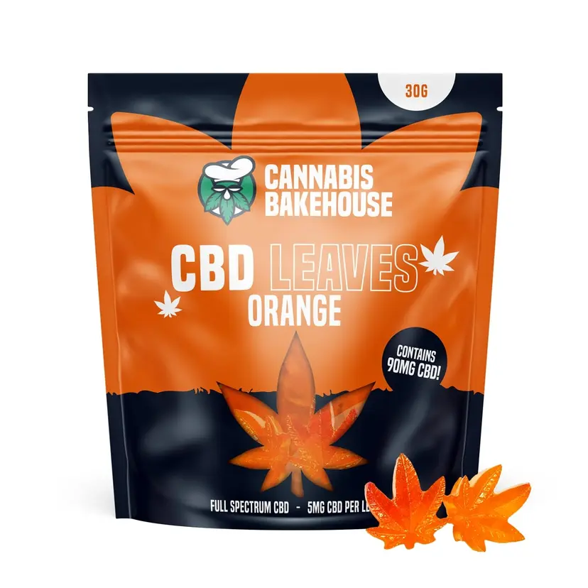 CBD Leaves | Gummies - Orange (Display 10x)