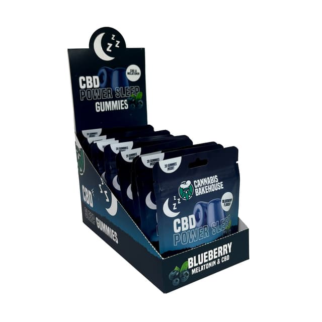 CBD Power Sleep Gummies - Blueberry 20 pcs 58g (Display 10x)